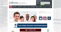 Desktop Screenshot of diversityineducation.com