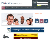 Tablet Screenshot of diversityineducation.com
